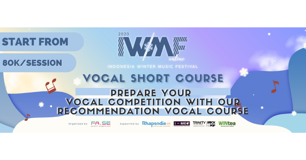 VOCAL SHORT COURSE START FROM IDR 80K?