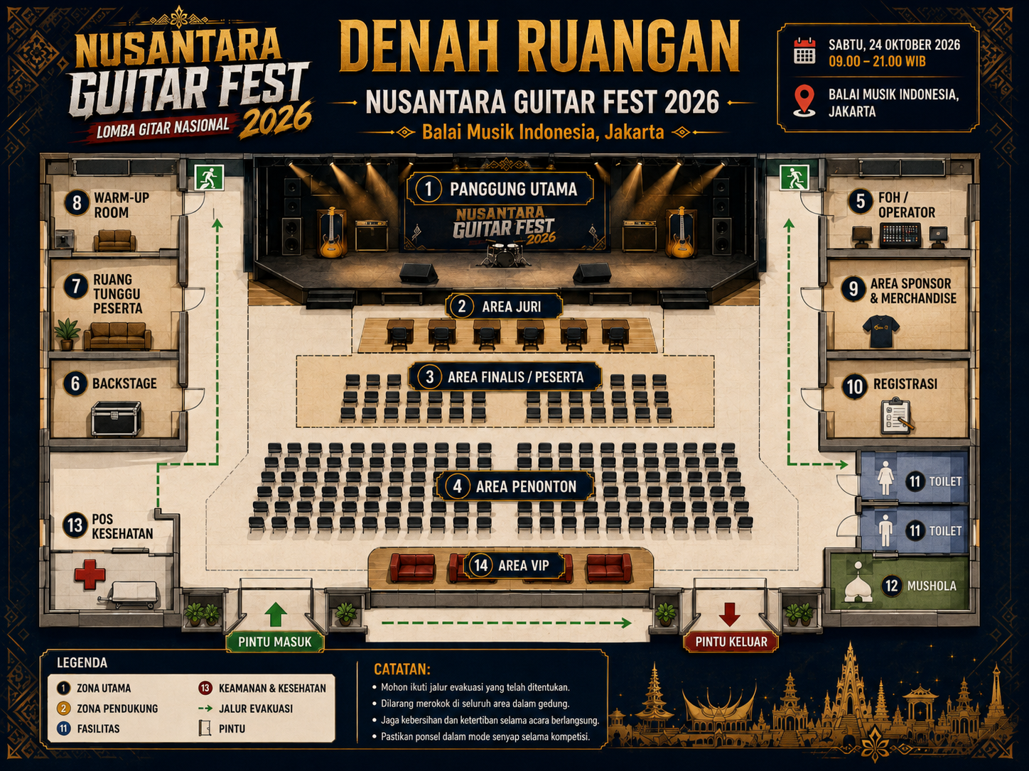 Denah Tiket
